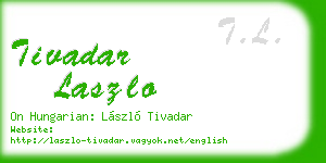 tivadar laszlo business card